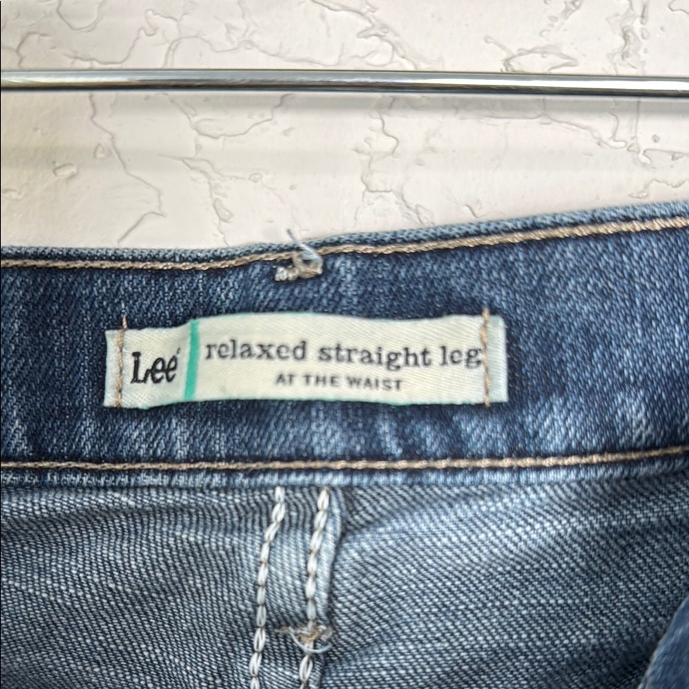 Lee Blue Straight Jeans Classic Fit - Picture 2 of 4